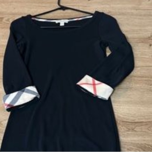 BURBERRY Brit Crew Neck Sz Small Short Sleeve Top - Picture 3 of 9